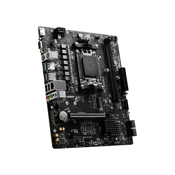 MSI PRO B650M-E DDR5 AMD B650 AM5 Soket DDR5 6800+ (OC) MHz mATX Anakart