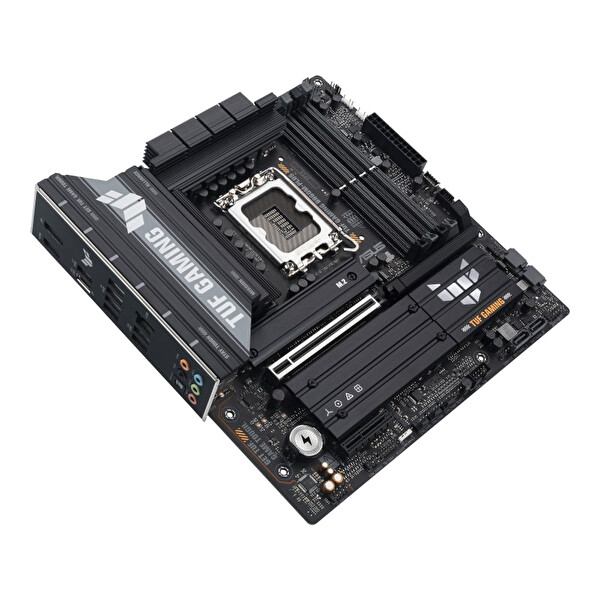 Asus TUF Gaming B860M-PLUS Intel B860 LGA1851 DDR5 8800 DP HDMI Type-C 3x M2 USB3.2 Gen 2x2 Aura RGB 2.5Gbit LAN mATX 12+1+2+1 Güç