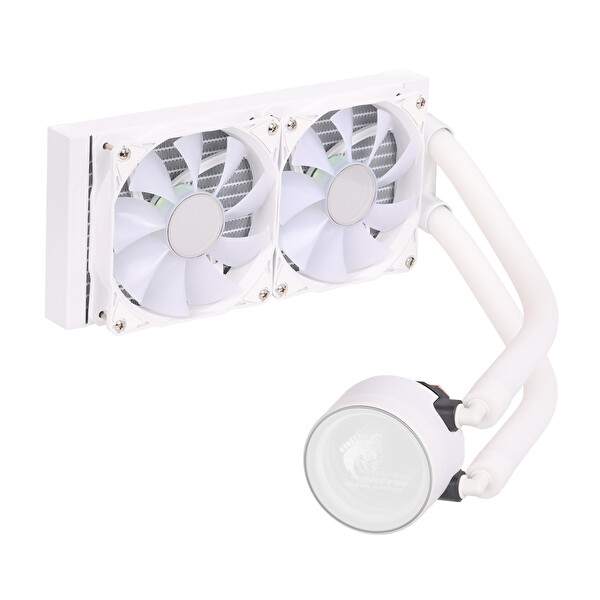 Green Glacier 240 Stream-ARGB 2x120 MM Beyaz Soğutma Sistemi