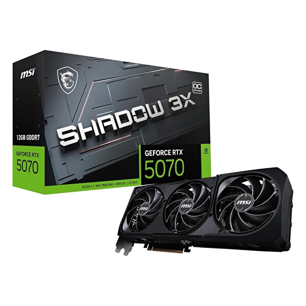 MSI Shadow 3X GeForce RTX 5070 OC 12 GB GDDR7 192 Bit HDMI DP Ekran Kartı