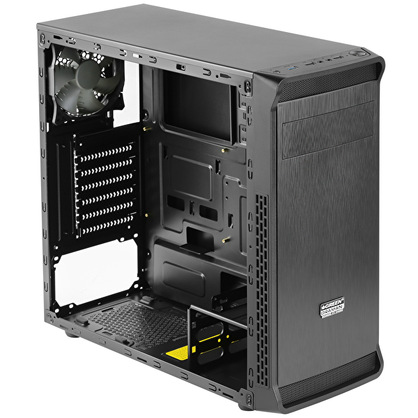 Green Oraman Plus 1X120 MM 1x3.0 2x2.0 USB Bilgisayar Kasası (350W 80+ Standart Sertifikalı UPS)