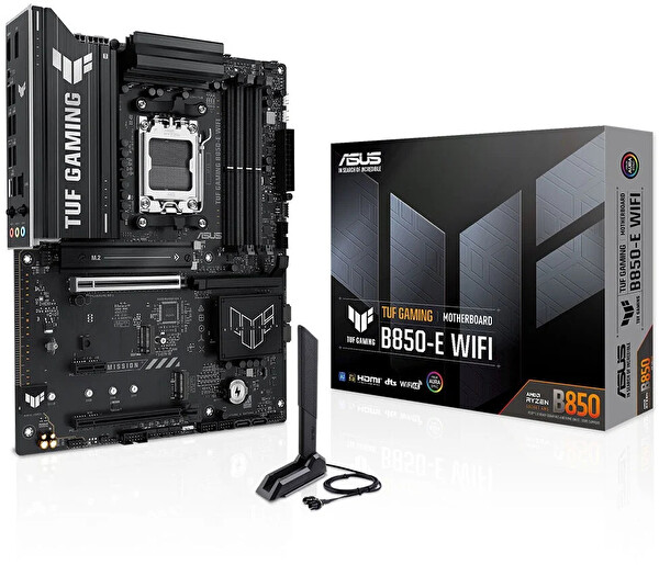 Asus TUF Gaming B850-E WiFi DDR5 8000 MHz OC M.2 HDMI/DP/USB-C PCIe 5.0 AM5 ATX Anakart
