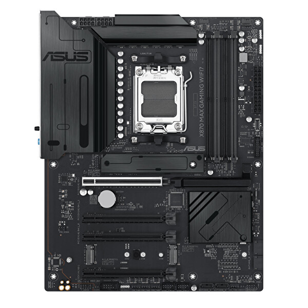 Asus X870 MAX Gaming WiFi7 AMD X870 AM5 DDR5 8000 HDMI 2xUSB4 3x M2 USB3.2 WiFi 7 + BT AURA RGB 5Gbit LAN ATX Siyah Anakart