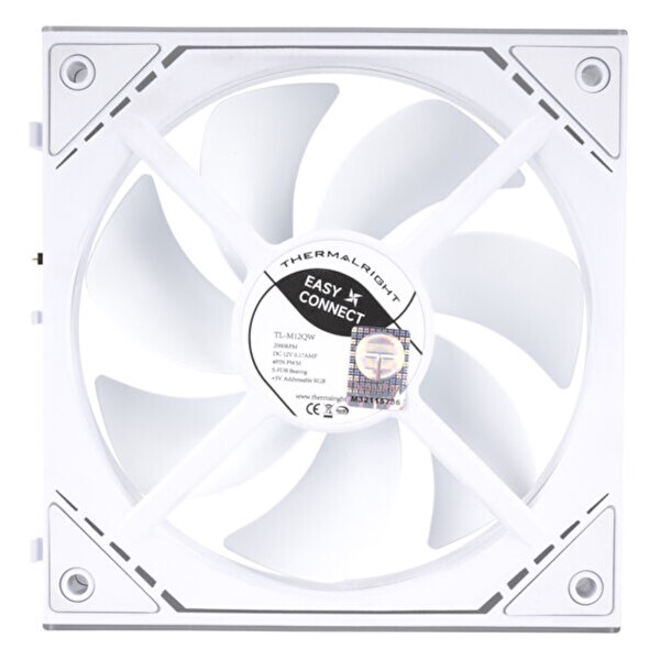 Thermalright TL-M12QW ARGB 120 MM Beyaz Kasa Fanı