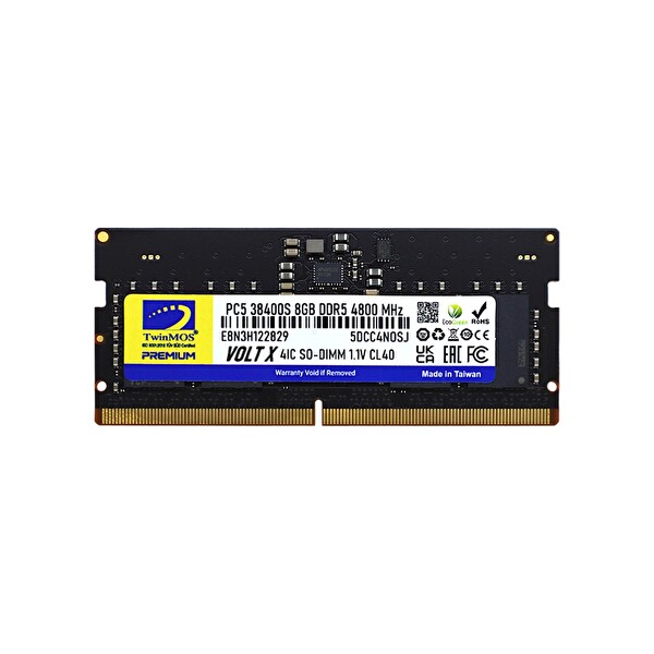 TwinMOS TMD58GB5600S46 8 GB DDR5 5600 MHz CL46 Notebook Bellek
