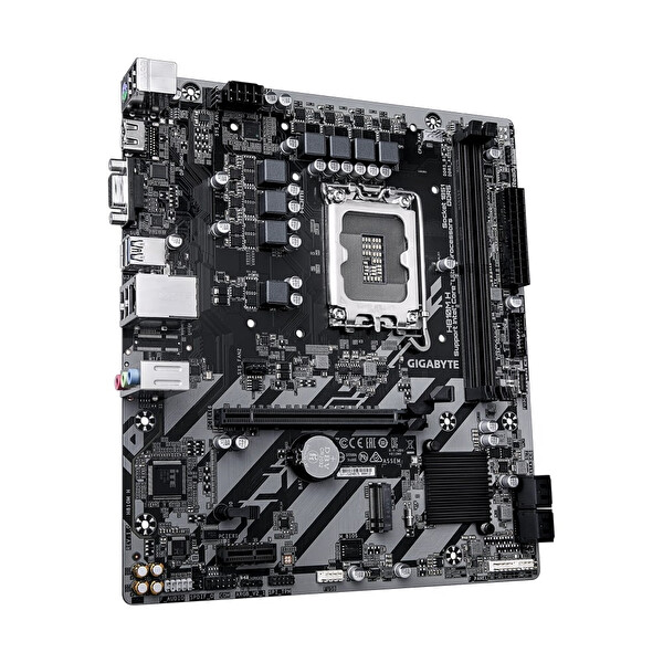 Gigabyte H810M H DDR5 6400 MHz OC M.2 VGA/HDMI PCIe 4.0 1851P mATX Anakart
