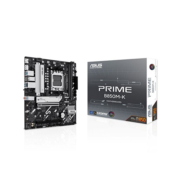 Asus Prime B850M-K DDR5 8400 MHz OC M.2 HDMI/DP PCIe 5.0 AM5 mATX Anakart
