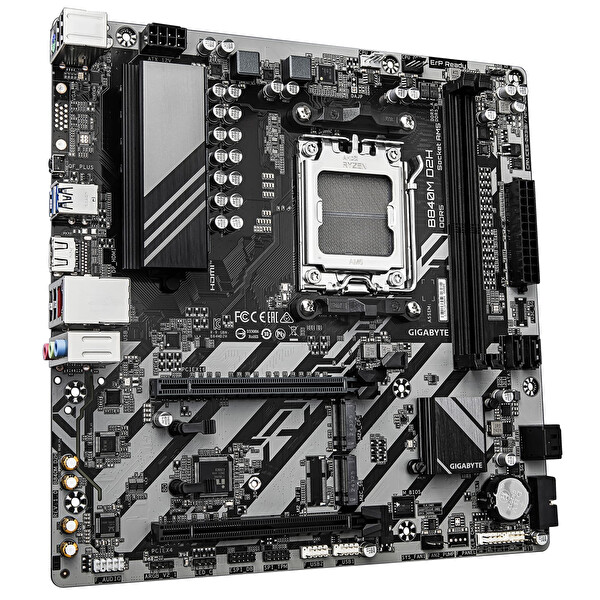 Gigabyte B840M D2H Soket AM5 DDR5 7600 MHz (OC) mATX Gaming Oyuncu Anakart