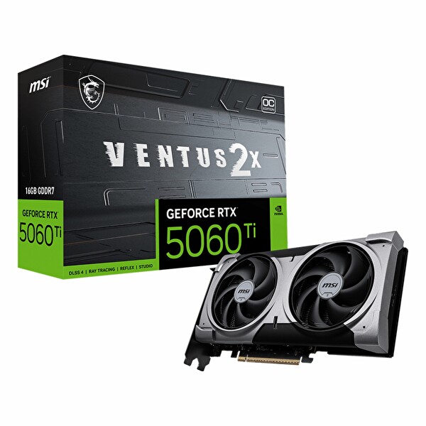 MSI Ventus 2X Plus GeForce RTX 5060 Ti OC 16 GB GDDR7 128Bit HDMI/DP Ekran Kartı