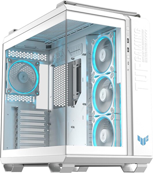 Asus TUF Gaming GT502 Horizon Temperli Cam USB Type-C Beyaz ATX Mid-Tower Gaming Oyuncu Kasa