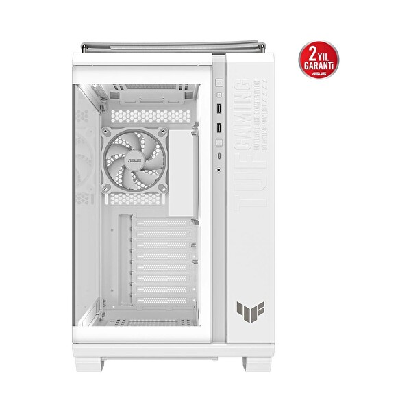 Asus TUF Gaming GT502 Horizon Temperli Cam USB Type-C Beyaz ATX Mid-Tower Gaming Oyuncu Kasa