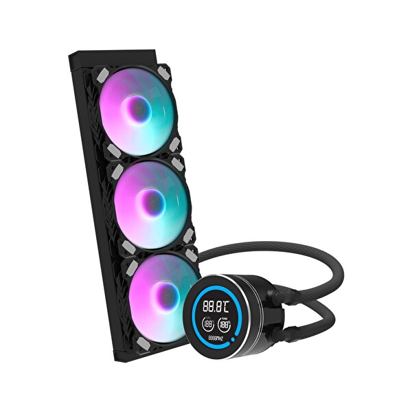 Aigo DN360D ARGB 360 MM Göstergeli Siyah Sıvı Soğutma