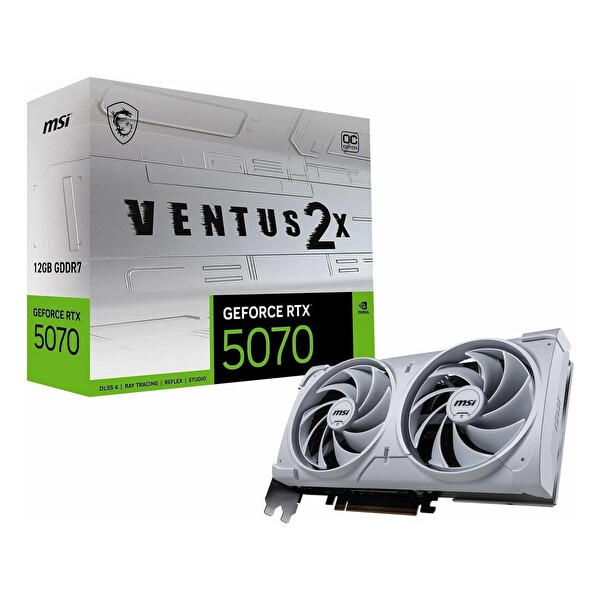 MSI Ventus 2X White GeForce RTX 5070 OC 12GB GDDR7 192 Bit HDMI/DP Ekran Kartı