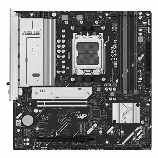 Asus Prime B850M-A WiFi DDR5 8000 MHz OC M.2 HDMI/DP PCIe 5.0 AM5 mATX Anakart