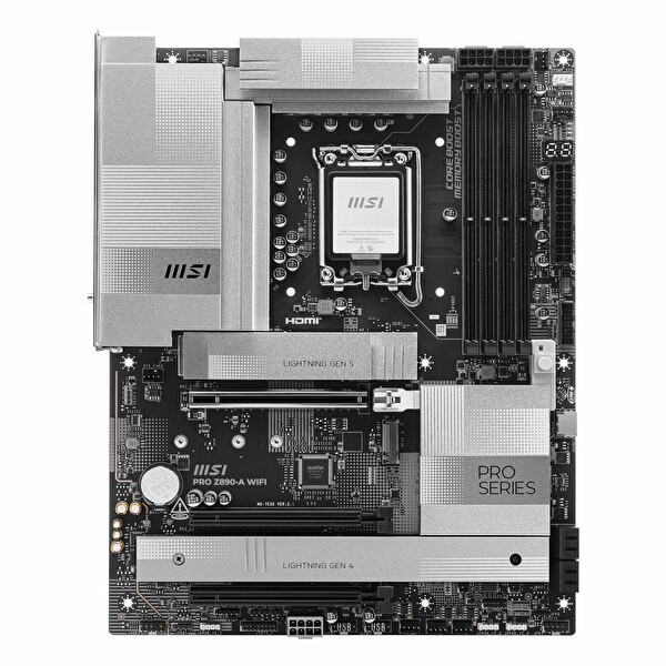 MSI Pro Z890-A WiFi DDR5 9200 MHz OC M.2 HDMI/USB-C PCIe 5.0 1851P ATX Anakart
