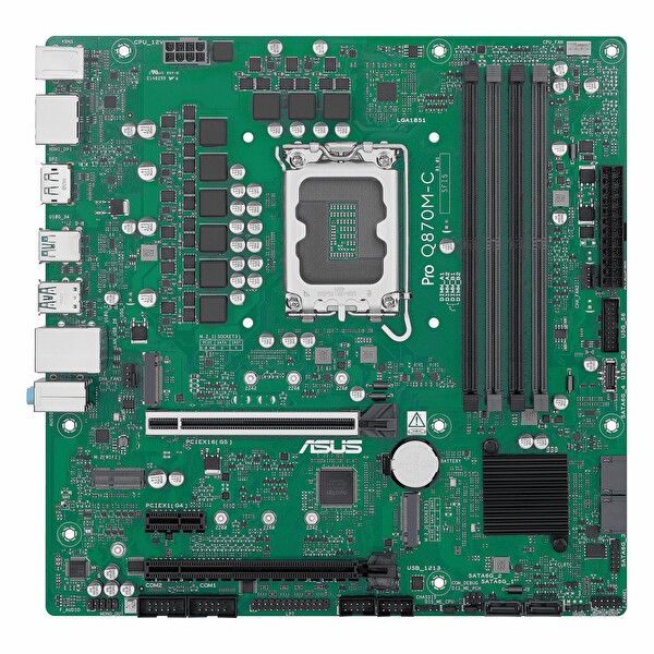 Asus Pro Q870M-C-CSM DDR5 6400 MHz OC M.2 HDMI/DP/USB-C PCIe 4.0 1851P mATX Anakart