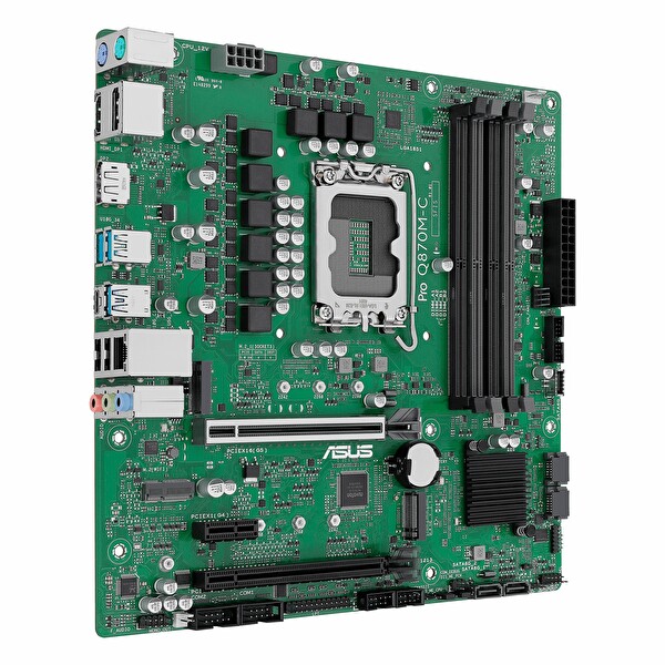 Asus Pro Q870M-C-CSM DDR5 6400 MHz OC M.2 HDMI/DP/USB-C PCIe 4.0 1851P mATX Anakart
