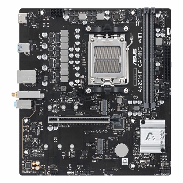 Asus A620M-F Gaming WiFi DDR5 8000 MHz OC M.2 HDMI PCIe 4.0 AM5 mATX Anakart