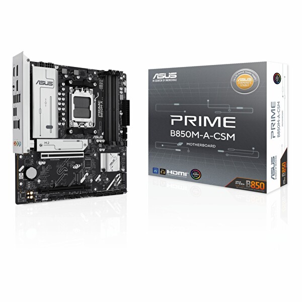 Asus Prime B850M-A-CSM DDR5 8000 MHz OC M.2 HDMI/DP PCIe 5.0 AM5 mATX Anakart