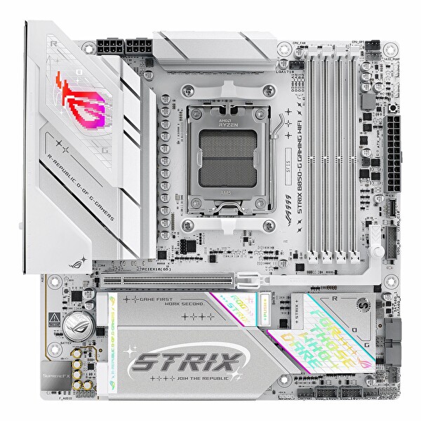 Asus ROG Strix B850-G Gaming WiFi DDR5 8000 MHz OC M.2 HDMI/DP/USB-C PCIe 5.0 AM5 mATX Anakart
