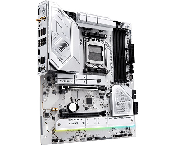 Asrock X870 Steel Legend WiFi AMD X870 Soket AM5 DDR5 8000 MHz OC ATX Gaming Anakart