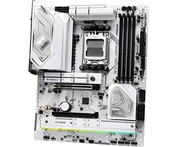 Asrock X870 Steel Legend WiFi AMD X870 Soket AM5 DDR5 8000 MHz OC ATX Gaming Anakart