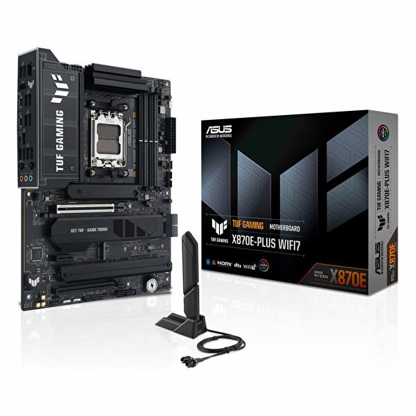Asus TUF Gaming X870E-Plus WiFi7 DDR5 8000 MHz OC M.2 HDMI/USB-C PCIe 5.0 AM5 ATX Anakart