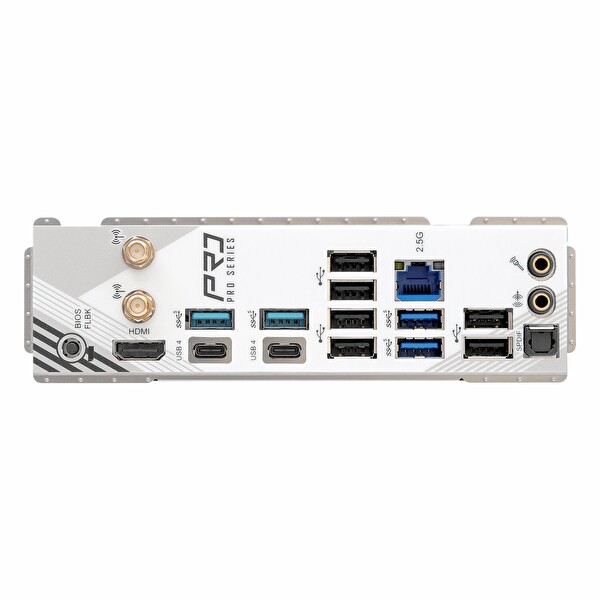 Asrock X870 Pro RS WiFi DDR5 8000 MHz OC M.2 HDMI/USB-C PCIe 5.0 AM5 ATX Anakart