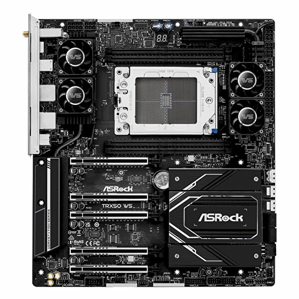 Asrock TRX50 WS WiFi DDR5 7600 MHz OC M.2 USB-C PCIe 5.0 TR5 eATX Anakart