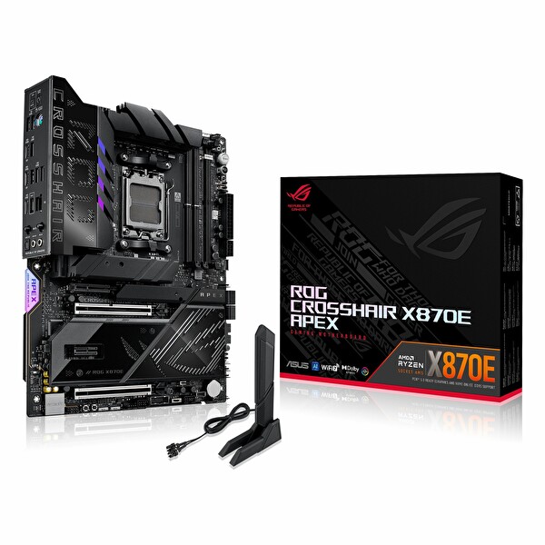 Asus ROG Crosshair X870E Apex DDR5 9600 MHz OC M.2 USB-C PCIe 5.0 AM5 ATX Anakart