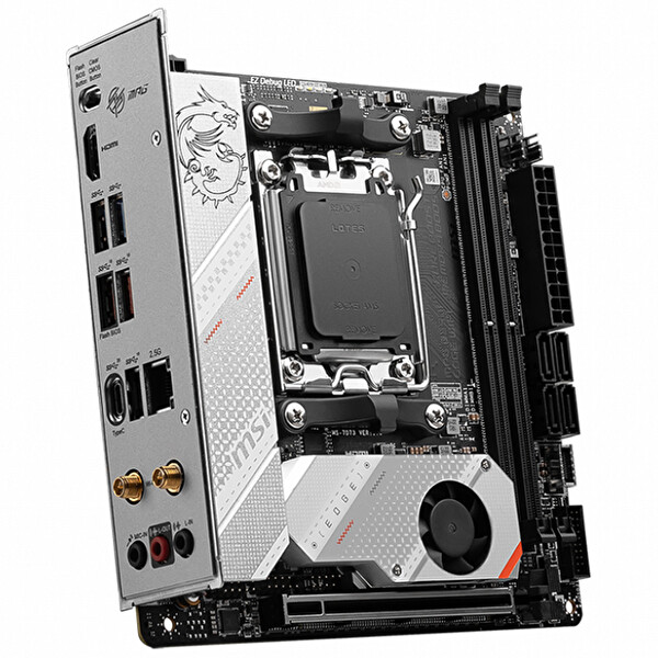 MSI MPG B650I EDGE WiFi AMD B650 Soket AM5 DDR5 6600 MHz OC Mini-ITX Gaming Anakart