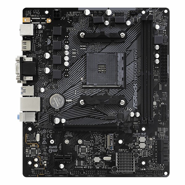 Asrock B550M-HDV DDR4 4733 MHz OC M.2 DVI/VGA/HDMI PCIe 4.0 AM4 mATX Anakart
