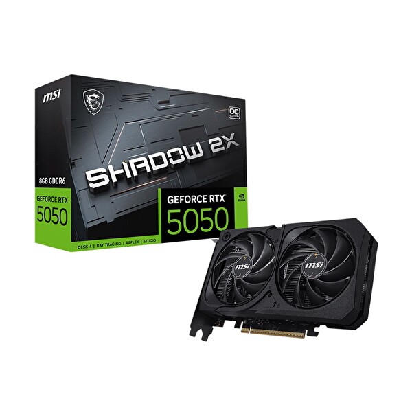 MSI Shadow 2X GeForce RTX 5050 OC 8GB GDDR6 128 Bit HDMI/DP Ekran Kartı