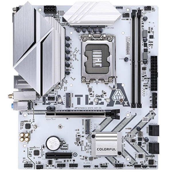 Colorful Battle-AX B760M-G Beyaz WiFi DDR5 7600 MHz mATX Gaming Anakart