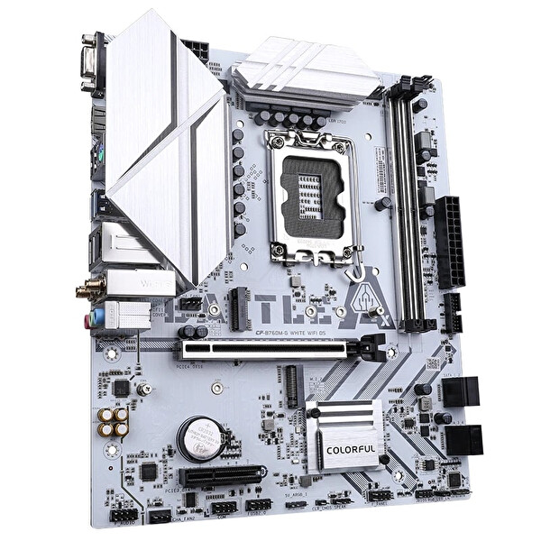 Colorful Battle-AX B760M-G Beyaz WiFi DDR5 7600 MHz mATX Gaming Anakart