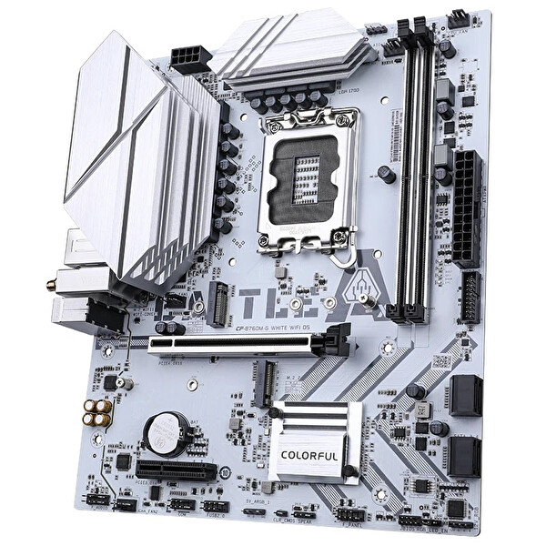 Colorful Battle-AX B760M-G Beyaz WiFi DDR5 7600 MHz mATX Gaming Anakart