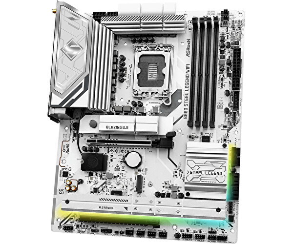 Asrock B860 Steel Legend WiFi LGA1851 DDR5 8666 MHz OC ATX Gaming Anakart