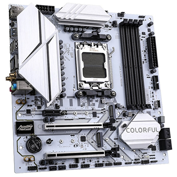 Colorful Battle AX B650M - White WiFi V15 DDR5 7600 MHz mATX Gaming Anakart