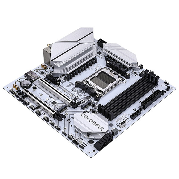 Colorful Battle AX B650M - White WiFi V15 DDR5 7600 MHz mATX Gaming Anakart