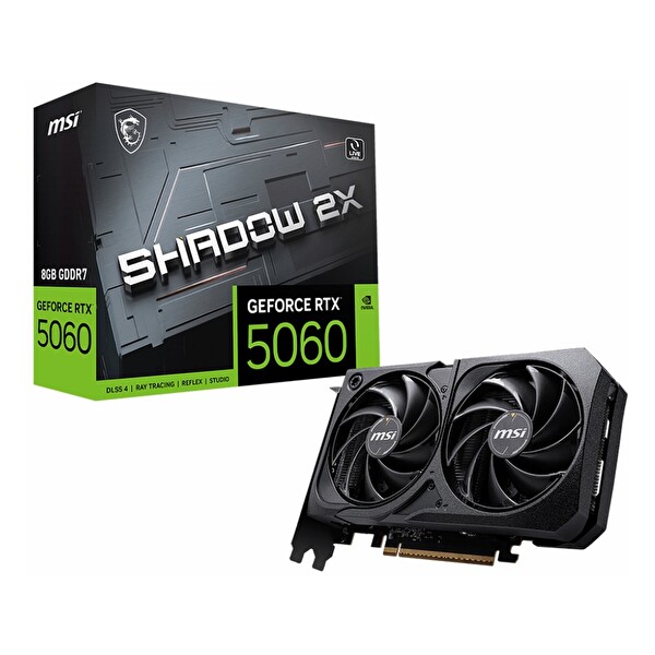MSI Shadow 2X GeForce RTX 5060 8GB GDDR7 128 Bit HDMI DP Ekran Kartı