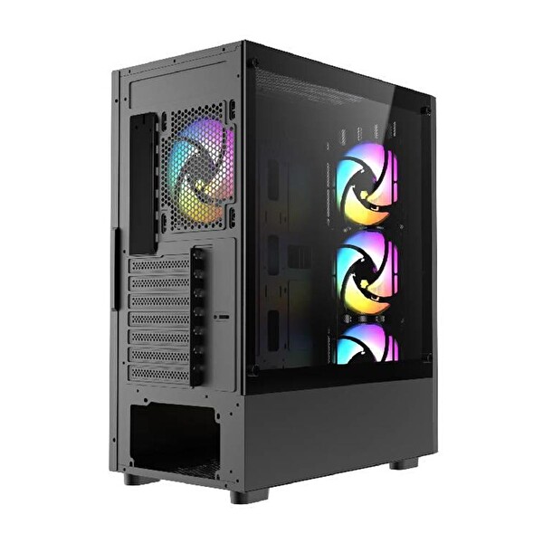 Fazeon F9 650W 80+ Bronze Tempered Glass Mesh 4x RGB Fanlı USB 3.0 E-ATX Bilgisayar Kasası