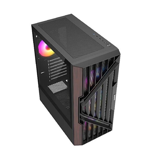 Fazeon F9 650W 80+ Bronze Tempered Glass Mesh 4x RGB Fanlı USB 3.0 E-ATX Bilgisayar Kasası
