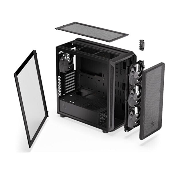Endorfy Arx 700 ARGB Mesh Temperli Cam USB 3.2 Gen 2 Mid Tower ATX Gaming Kasa (EY2A013)