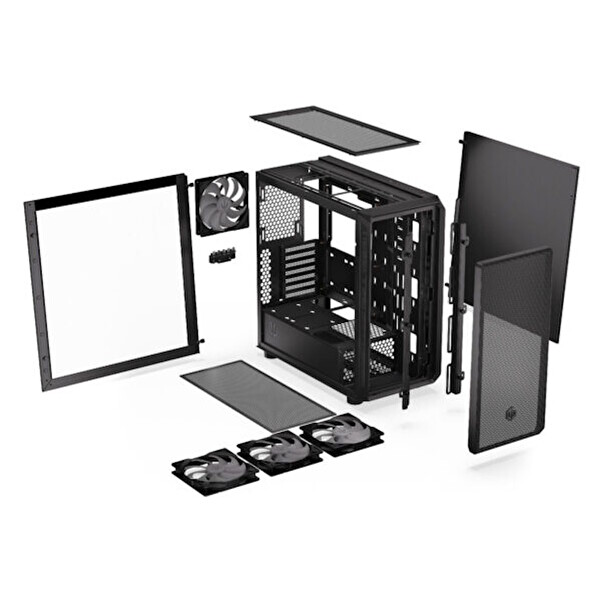 Endorfy Arx 700 ARGB Mesh Temperli Cam USB 3.2 Gen 2 Mid Tower ATX Gaming Kasa (EY2A013)