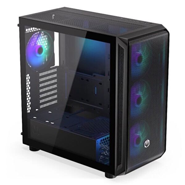 Endorfy Regnum 400 ARGB Mesh Temperli Cam USB 3.2 Mid Tower ATX Gaming Kasa (EY2A009)