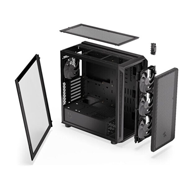 Endorfy Regnum 400 ARGB Mesh Temperli Cam USB 3.2 Mid Tower ATX Gaming Kasa (EY2A009)