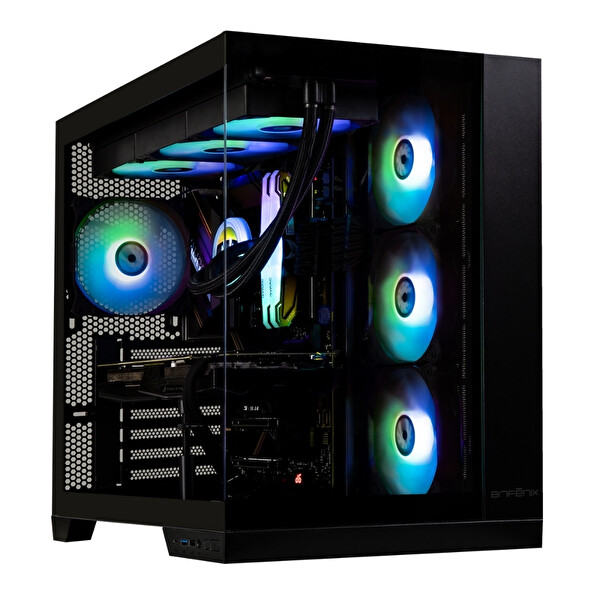 BitFenix MH100 750W 80+ Bronze PSU 4x120mm FRGB Fan ATX Temperli Cam Siyah Gaming (Oyuncu) Kasa