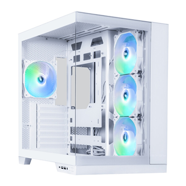 BitFenix MH100 750W 80+ Bronze PSU 4x120 MM FRGB Fan ATX Temperli Cam Beyaz Gaming (Oyuncu) Kasa