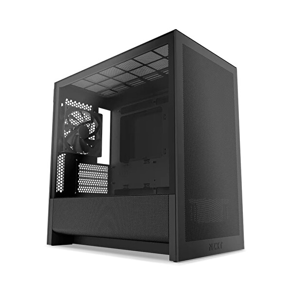 Nzxt H Series H3 Flow CC-H31FB-01 mATX Siyah Gaming (Oyuncu) Kasası