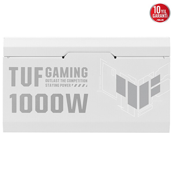 Asus TUF Gaming 1000 G Beyaz 80+ Gold 1000 W Modüler ATX 3.1 Güç Kaynağı